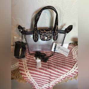 Clear bag animal print